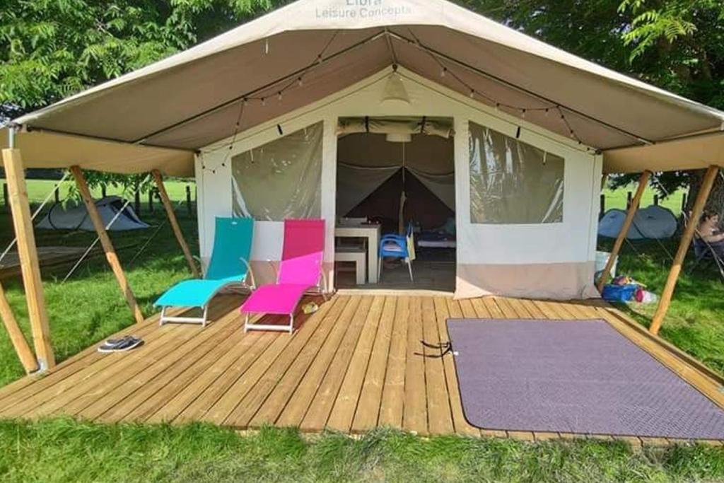 Tente Lodge La Plage Autet Exteriör bild